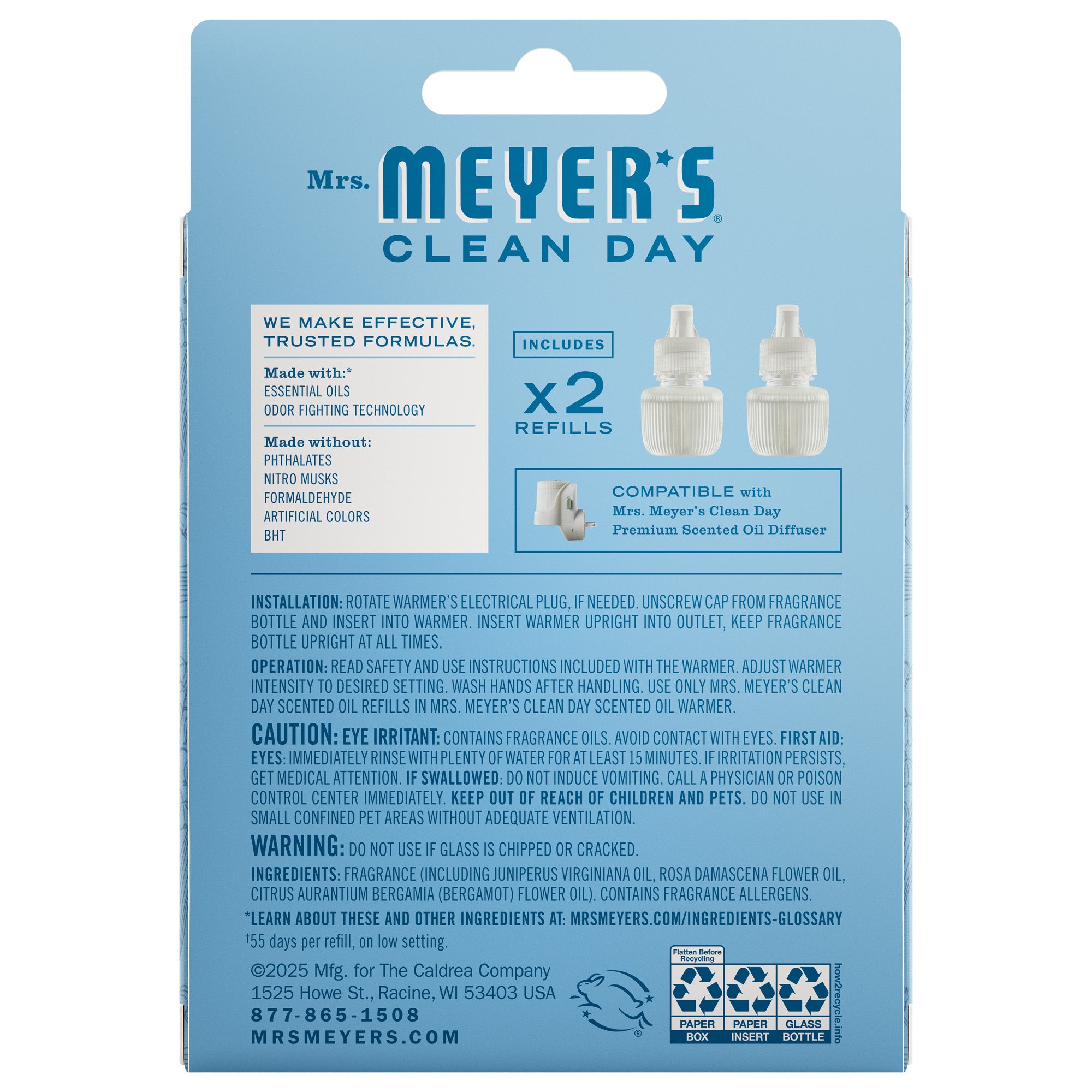 Rain Water Plug In Scented Oil Refill. 2-Pack - Image 3