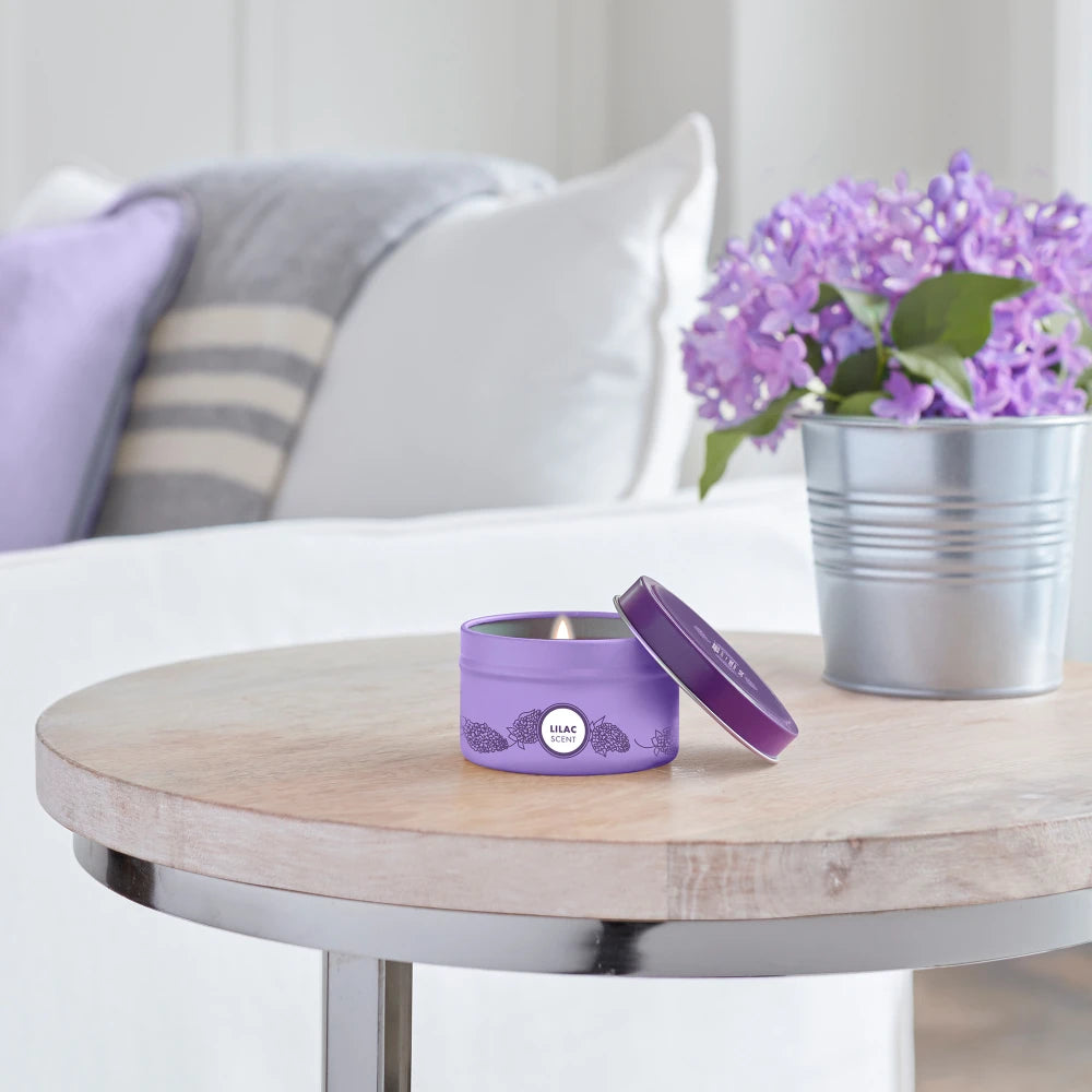 Lilac Tin Candle - Image 6
