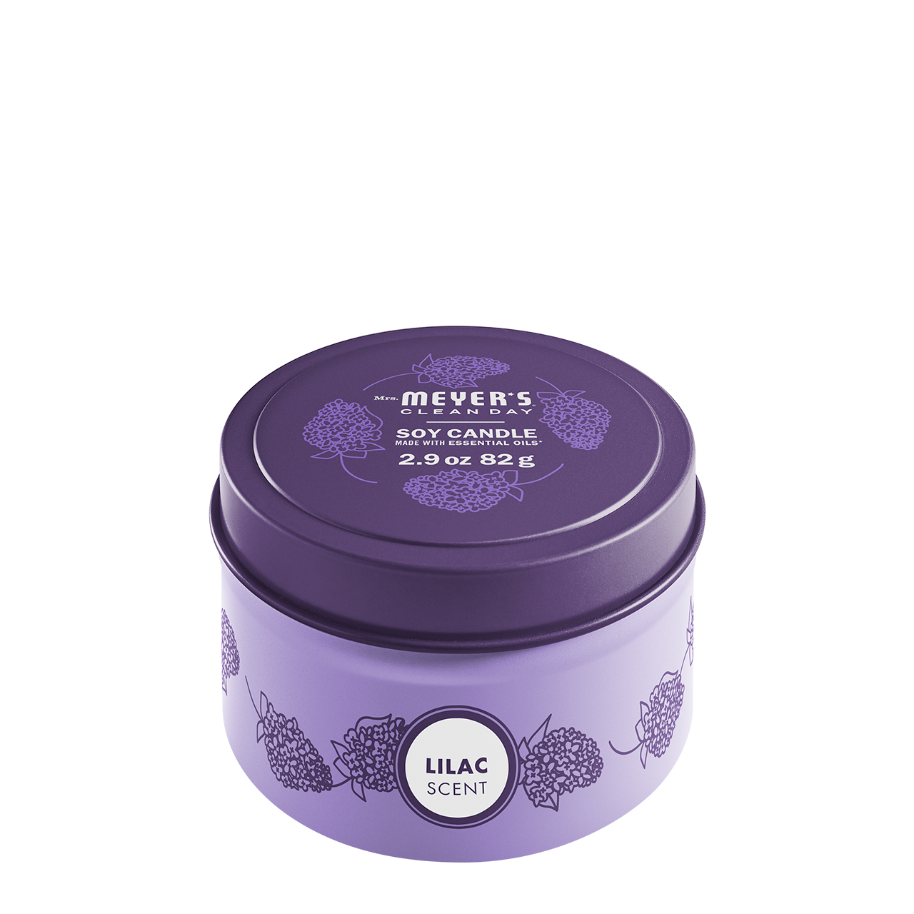 Lilac Tin Candle